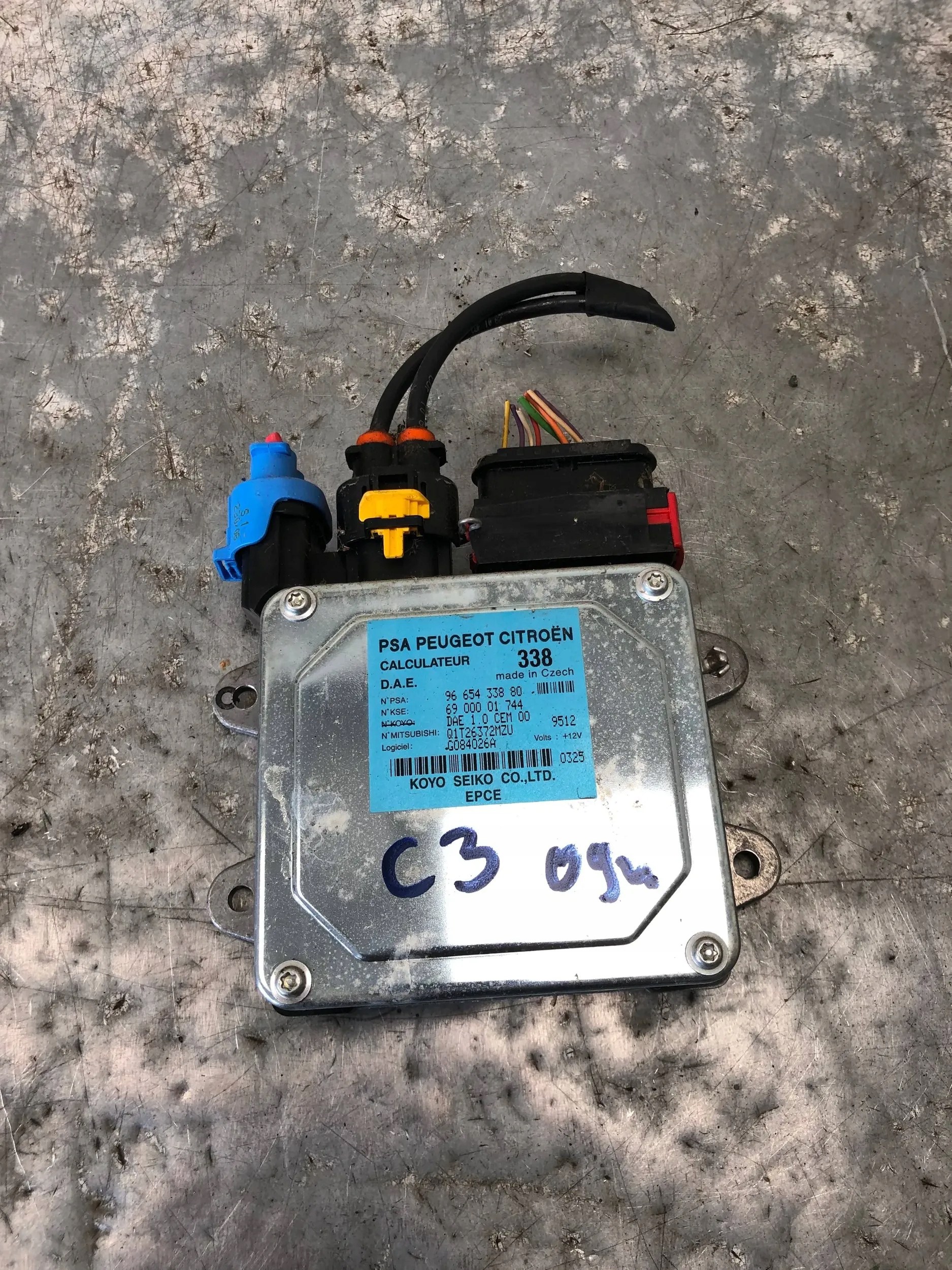 modulo pompa servosterzo CITROEN C3 e 9665433880