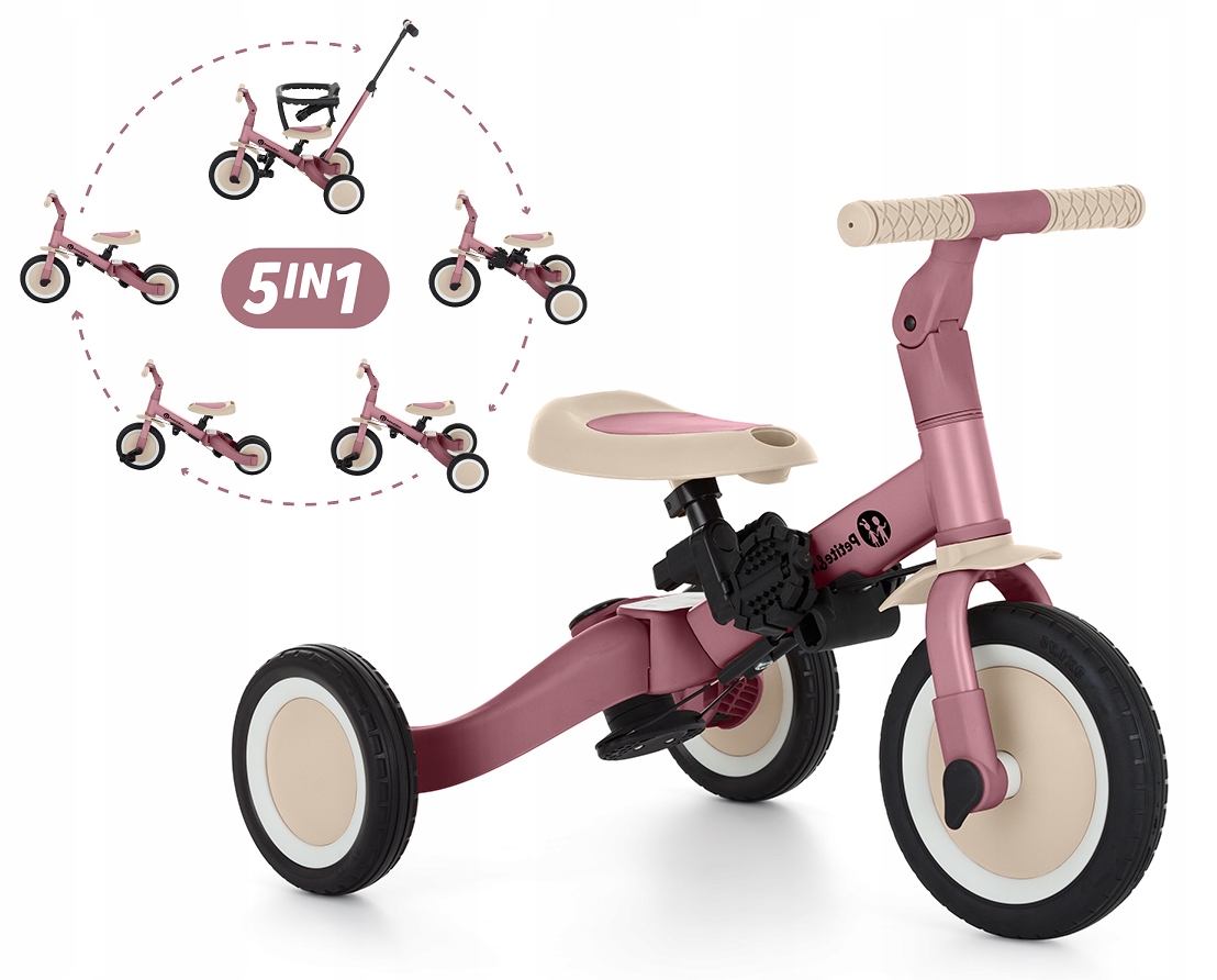 Rowerek Trójkołowy Wielofunkcyjny 5w1 Petite&Mars Turbo Biegowy Jeździk