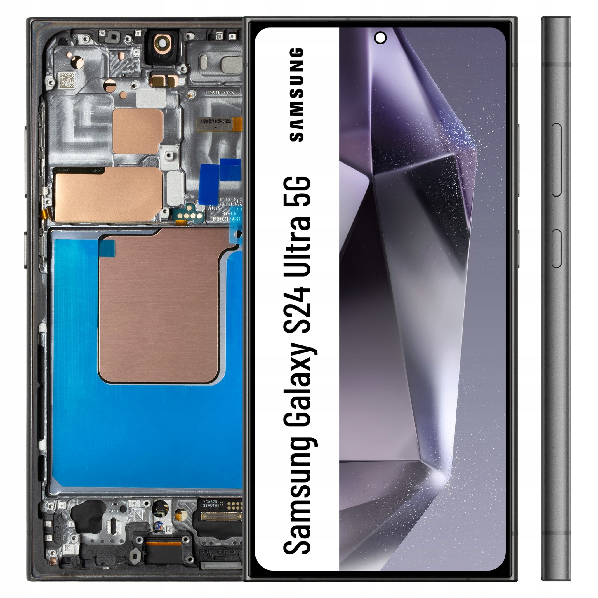 Big Size Oled pre Samsung Galaxy S24 Ultra 5G LCD Čierny Dotyk Rámček Čierna