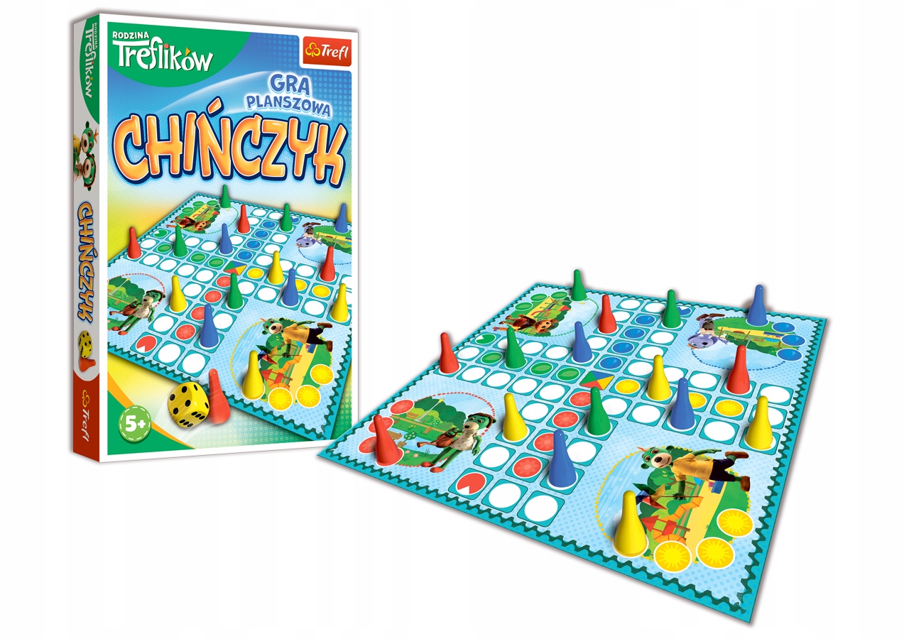 Chińczyk Gra Planszowa Trefliki 694 Trefl-Zdjęcie-0