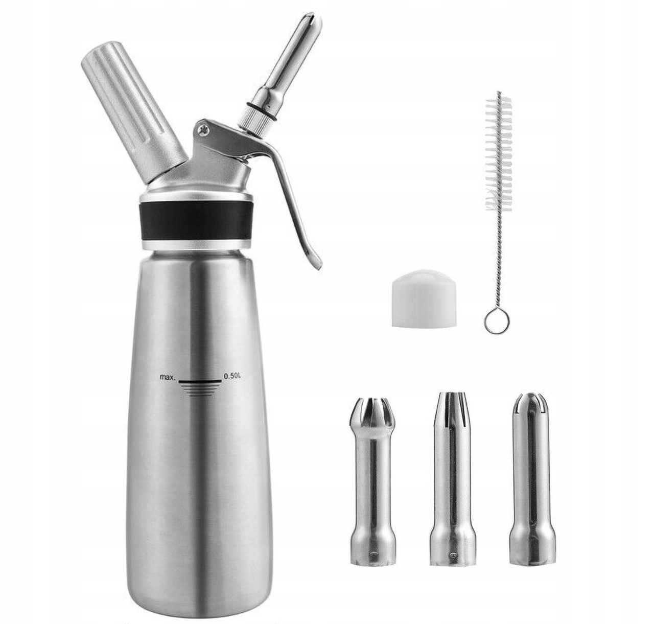 Sifon Na Šlehačku Poj. Nerezová ocel nový 0,5L