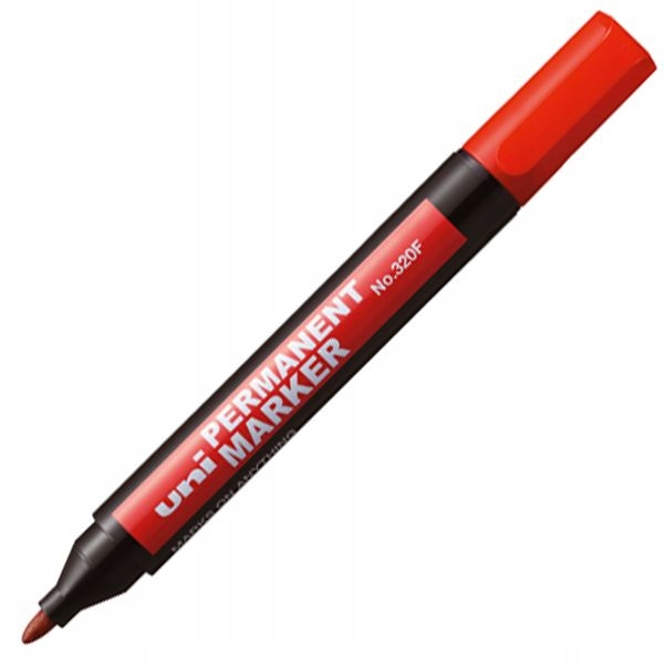 

Marker permanentny Uni NO-320F okrągły czerwony