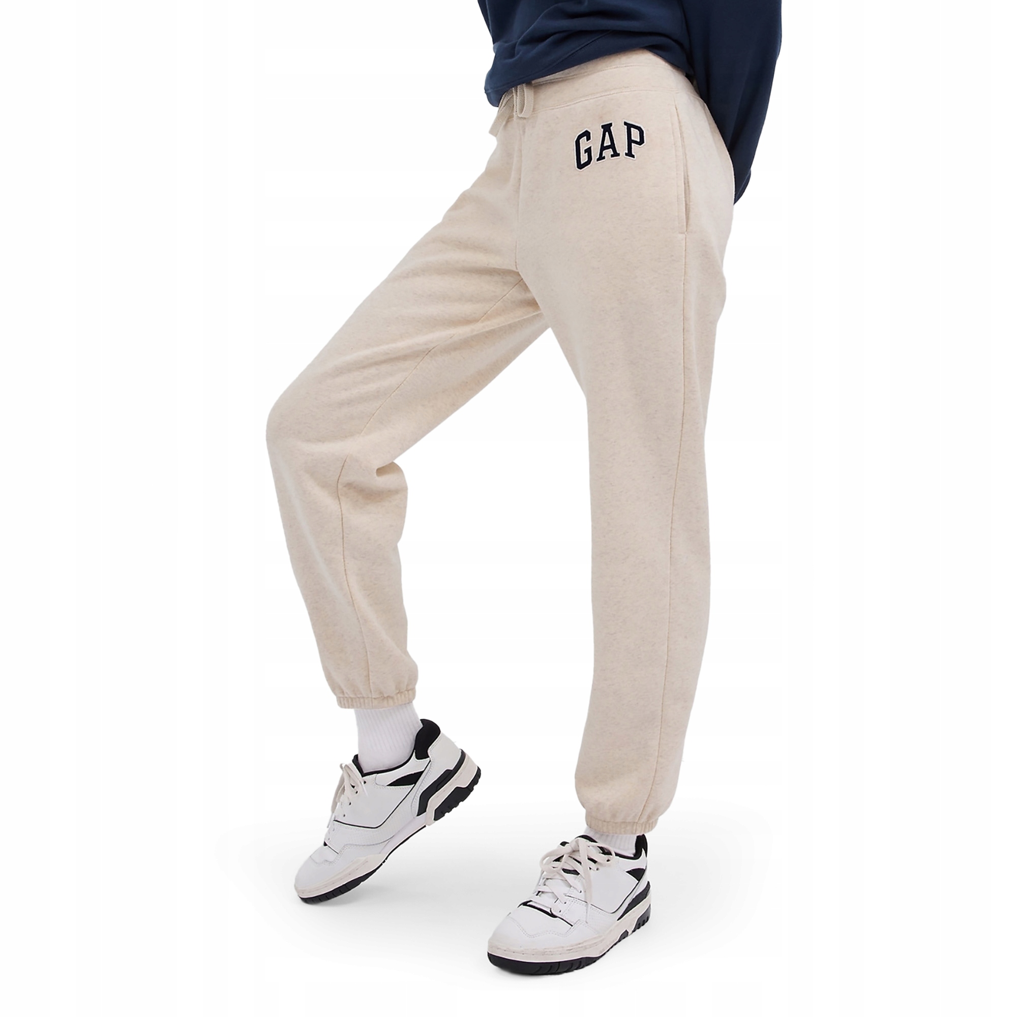 Gap Tepláky Logo fleece béžová
