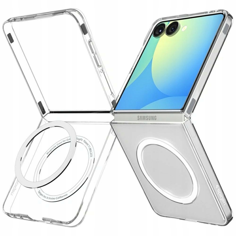 Pouzdro pro Galaxy Z Flip7 Spigen AirSkin MagFit ultra slim, MagSafe, krystal