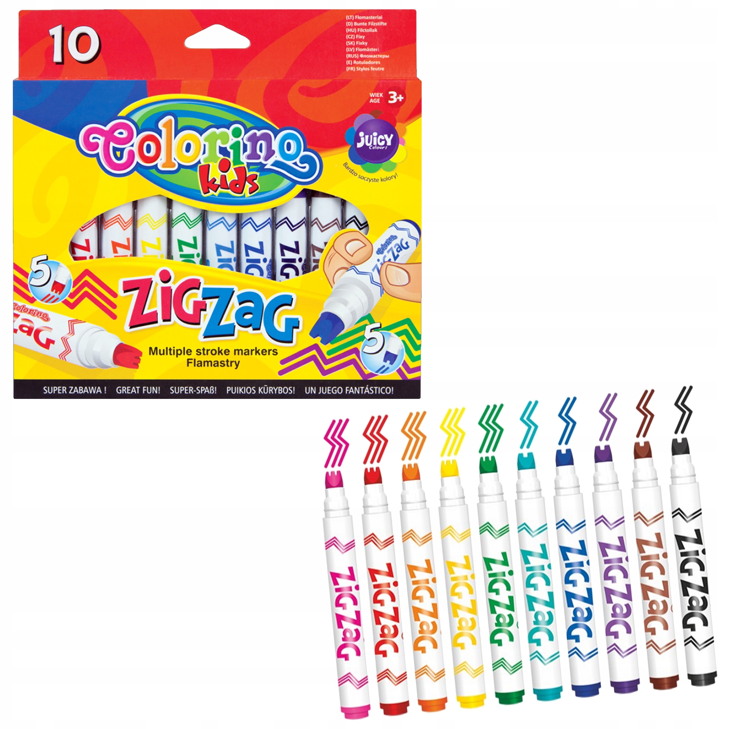 

Flamastry Mazaki Zig Zag Colorino Kids