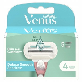 Gillette Venus Deluxe Smooth Sensitive Čepele pro holicí strojek, 4 kusy