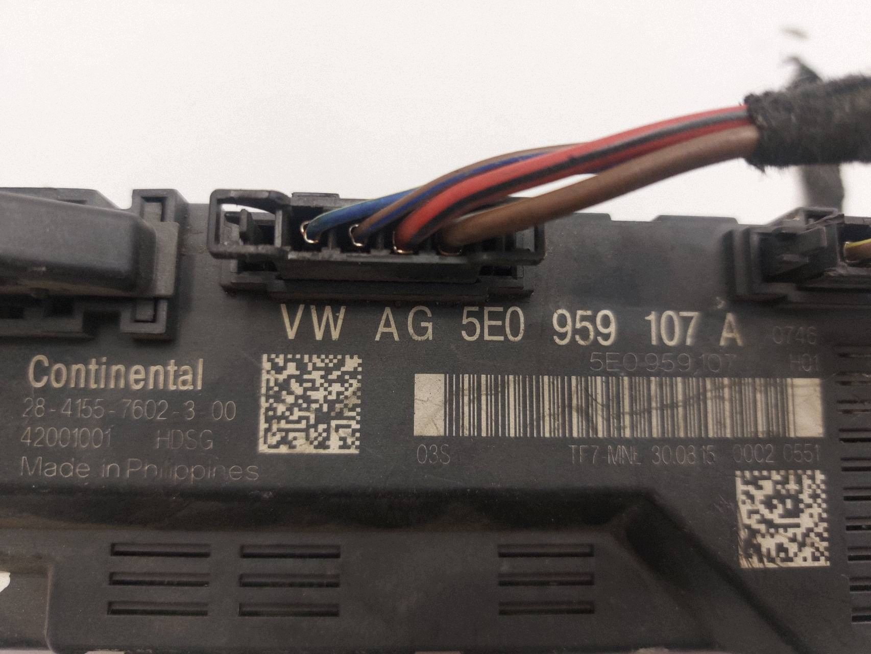 SKODA OCTAVIA III LIFT module bonnet boot electrical 5E0959107A