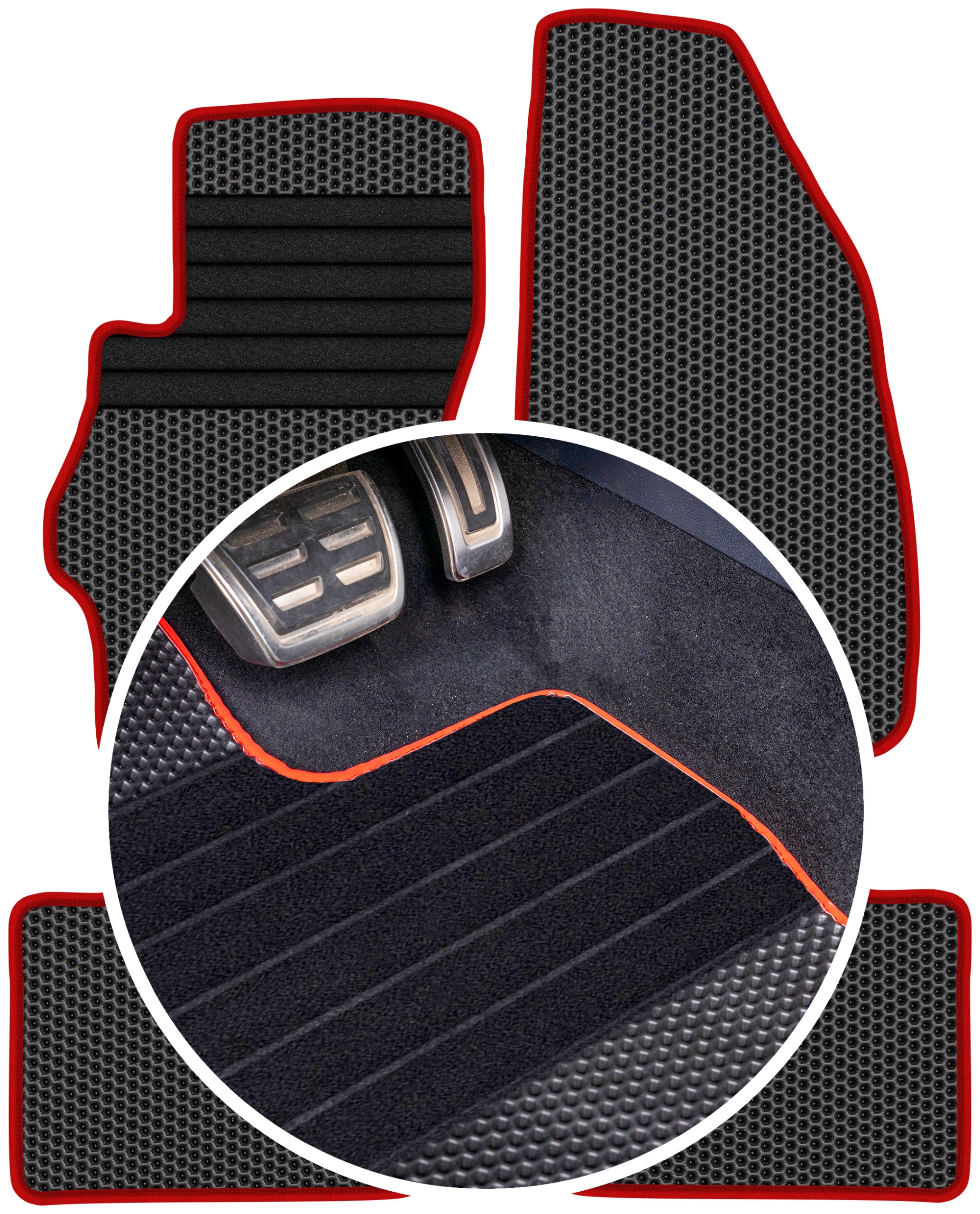 Fiat Linea Sedan 2007-2015 Gumové koberce Eva Eternity Plastry Medu