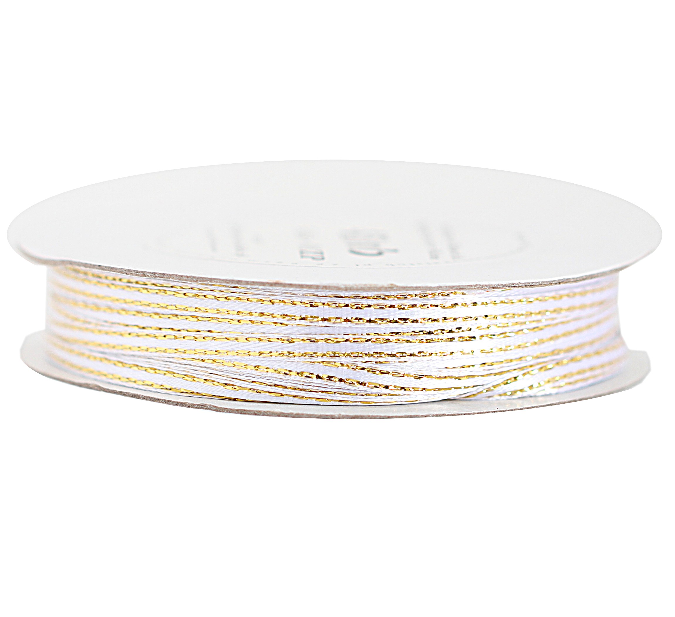 

Wstążka satynowa atłasowa Złote Pasy 3mm/45m 8kol.