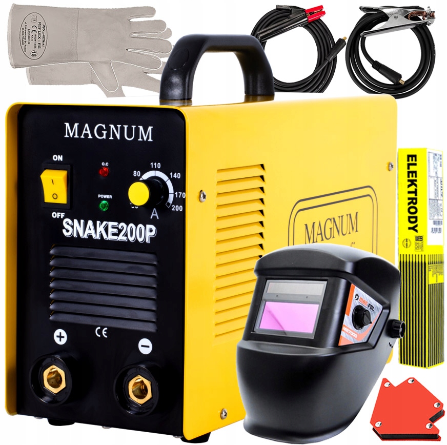 

Spawarka Inwertorowa 200A 230V Magnum Snake 200P