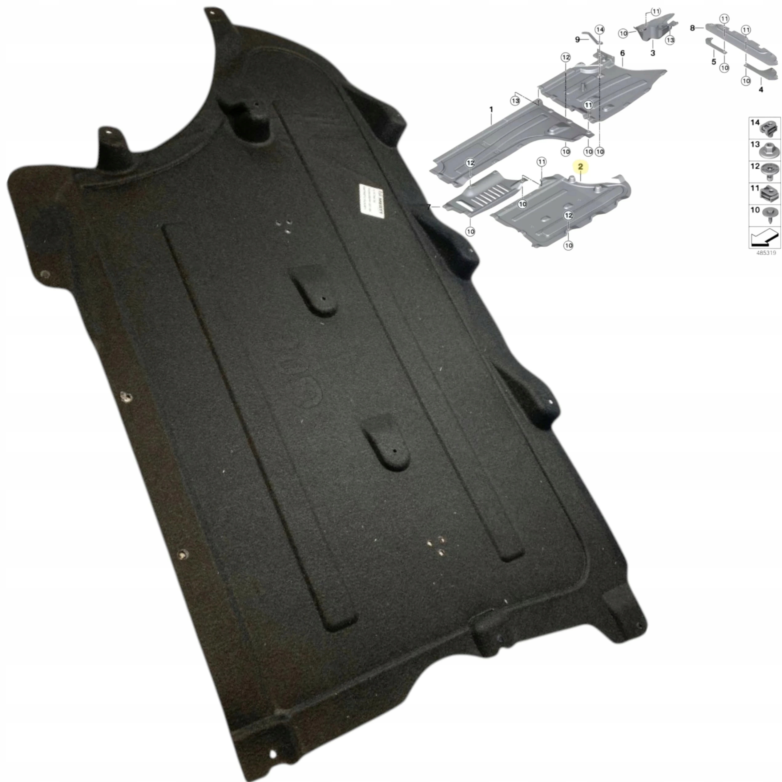 Bmw X3 G01 X4 G02 2018+ Materiálová podlaha Převodovky, středový kryt