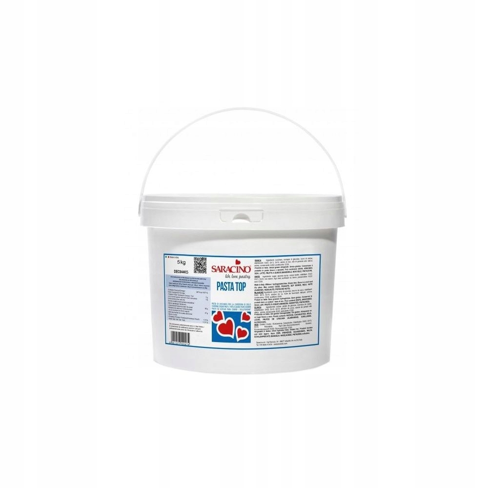 Masa cukrowa do obkładania/pokrywania Top Pasta tort Saracino Biała 5 Kg
