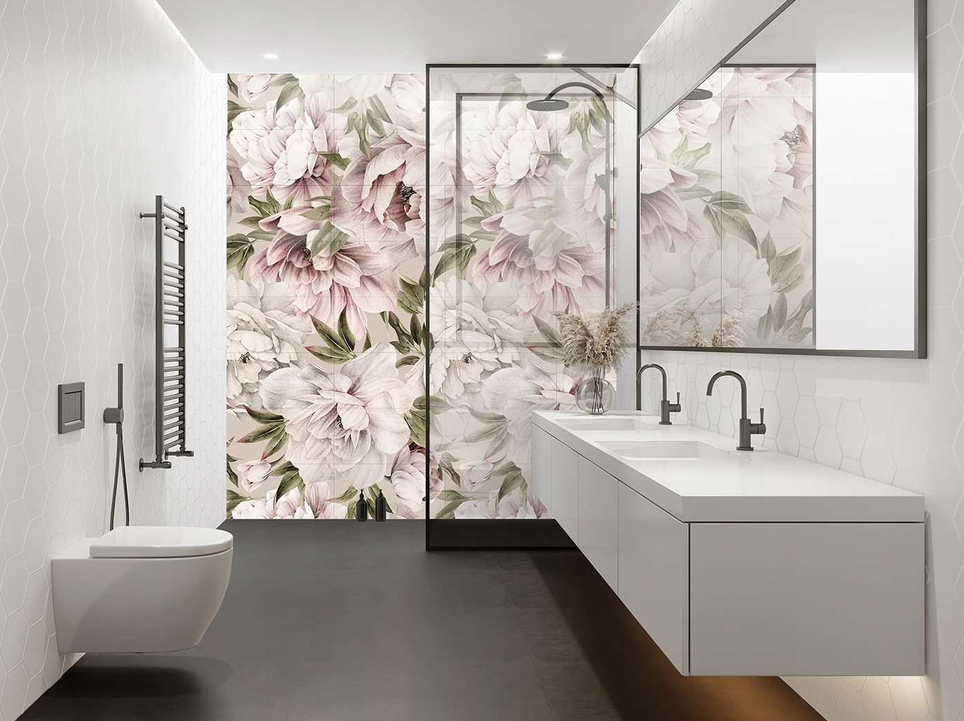 Płytka ceramiczna ścienna Rose Large 270cm x 180cm