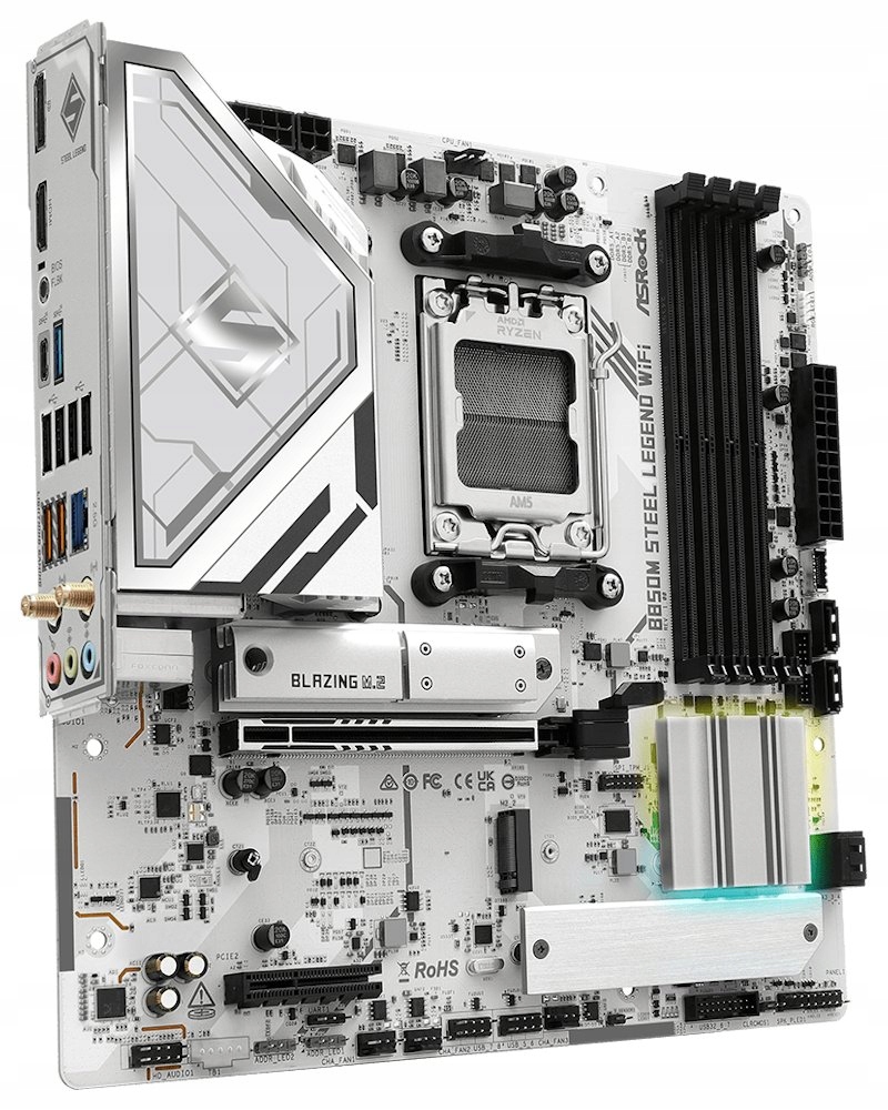 ASRock B850M Steel Legend WiFi Amd B850 AM5 4x DDR5 DIMM 3x M.2 H