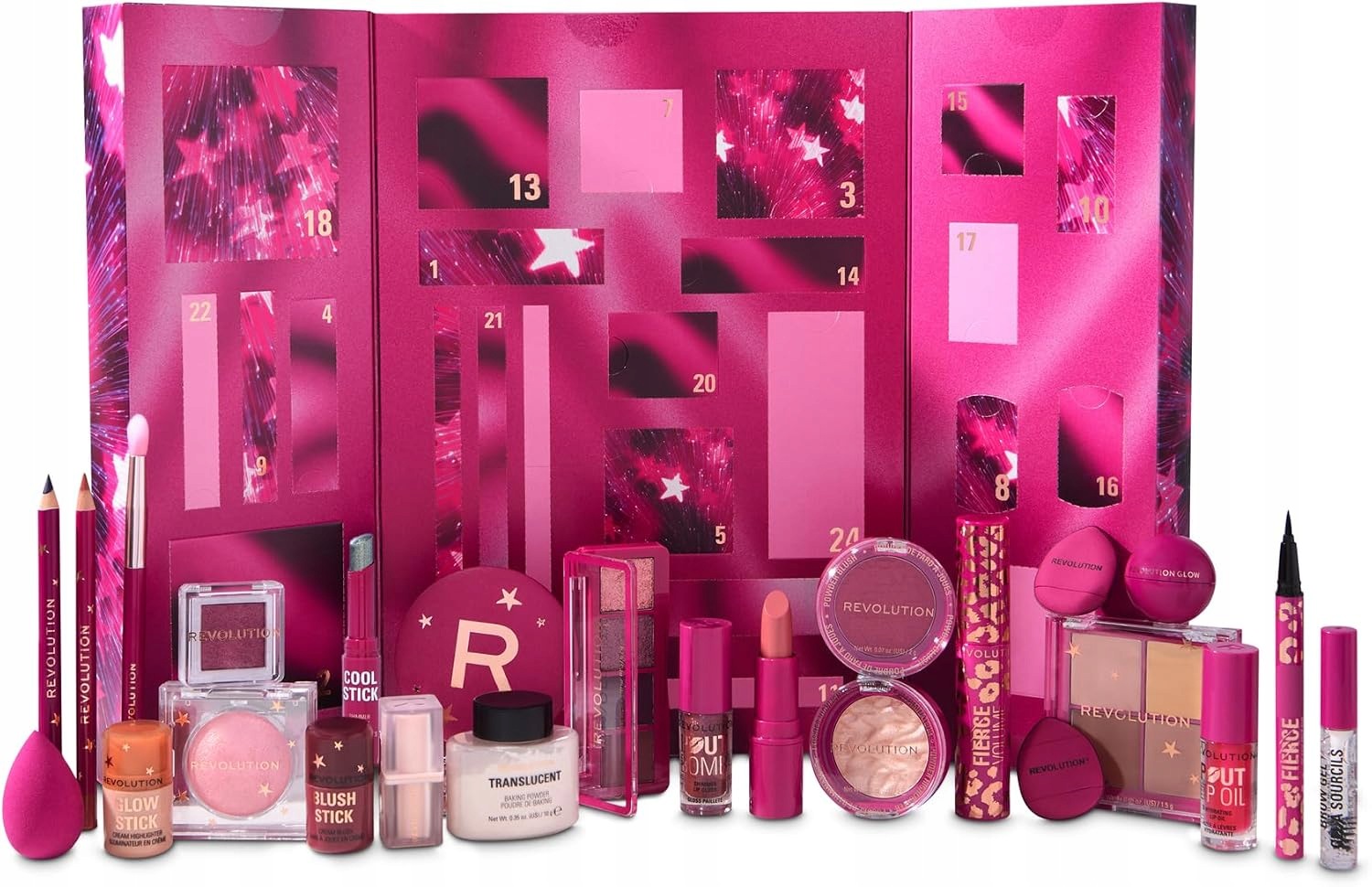 Revolution Beauty Adventní kalendář 2025 Make-up 24 produktů Vegan