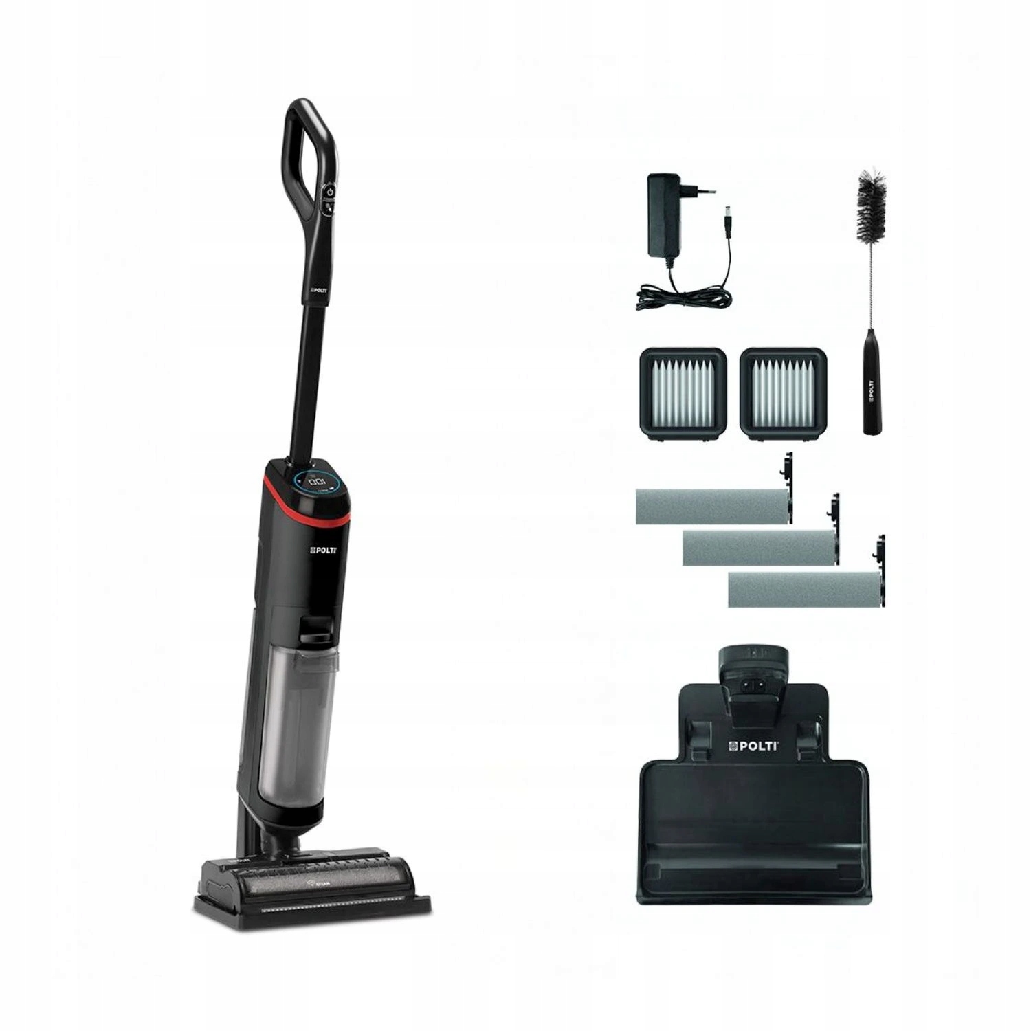 Levně Polti Rollysteam WD40C podlahová myčka s párou 3v1, rychlo-nabíjecí