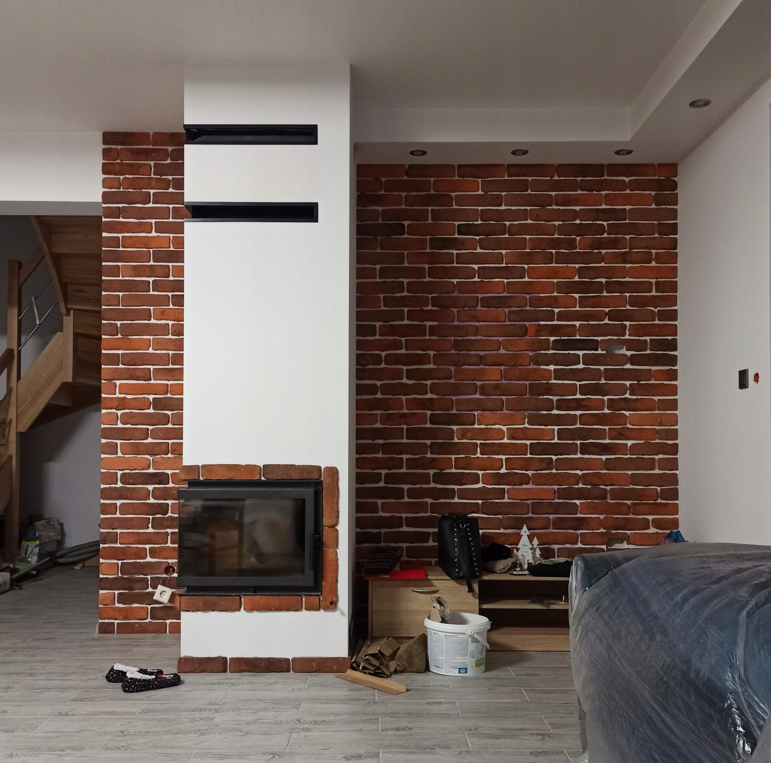 Dekorativní Kámen Stará Cihlová Fasáda Retro Spára