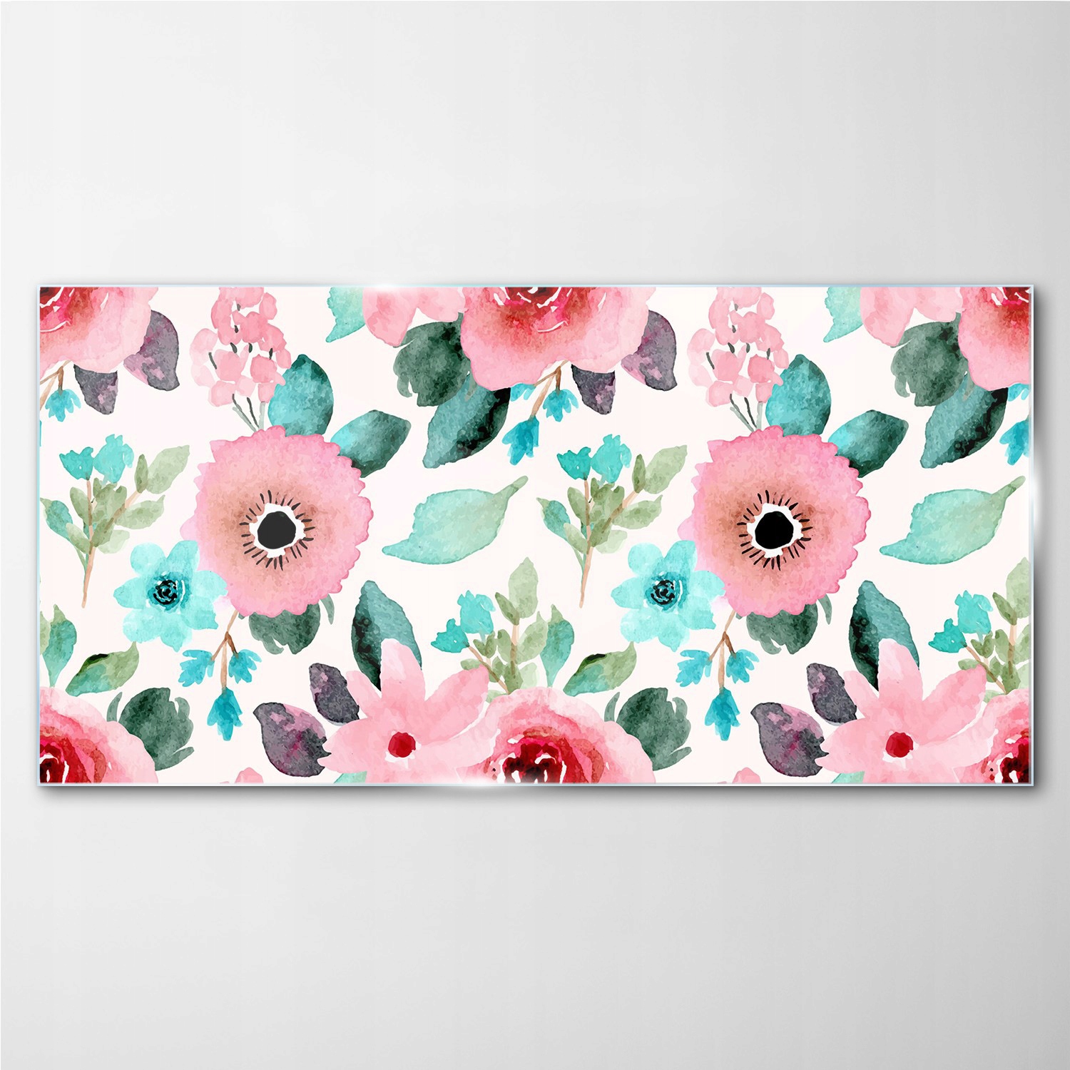 

Obraz szklany z nadrukiem Kwiaty rośliny 100x50 cm