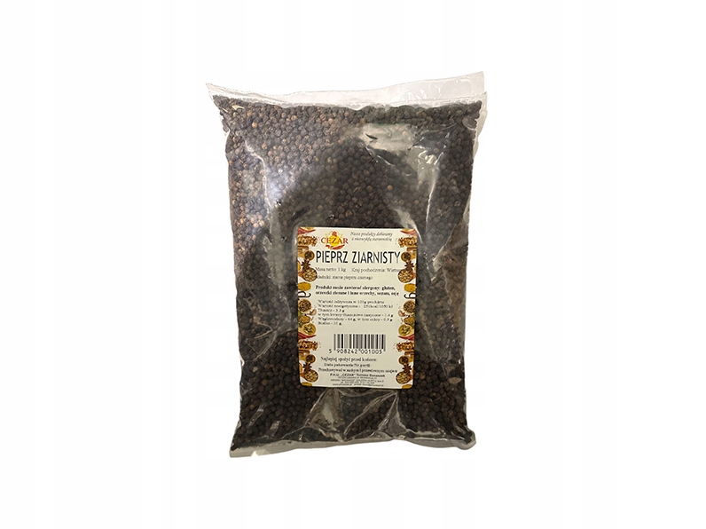 Přírodní Černý Pepř 1KG Cezar silný prémiové kvality