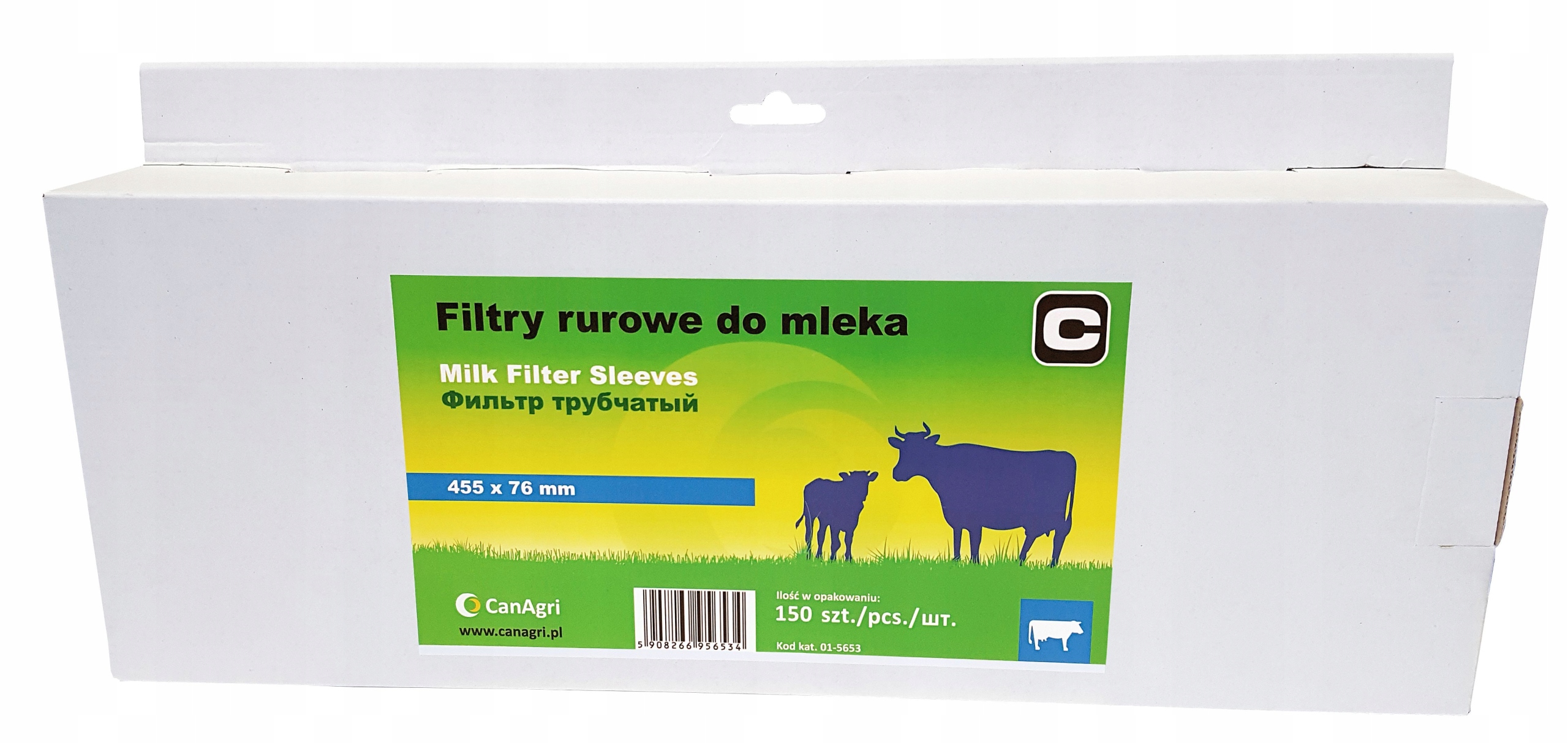 Trubkový filtr na mléko, 620 x 60 mm, 200 ks, Can Agri