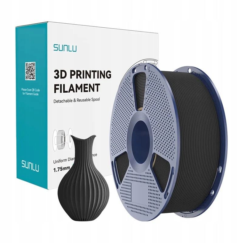 Filament Sunlu Pla Classic 1.75mm 1kg (czarny)