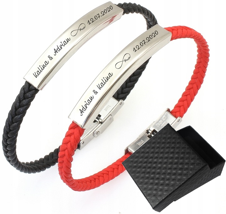 

Bransoletki Dla Pary rodziców grawer 2 szt