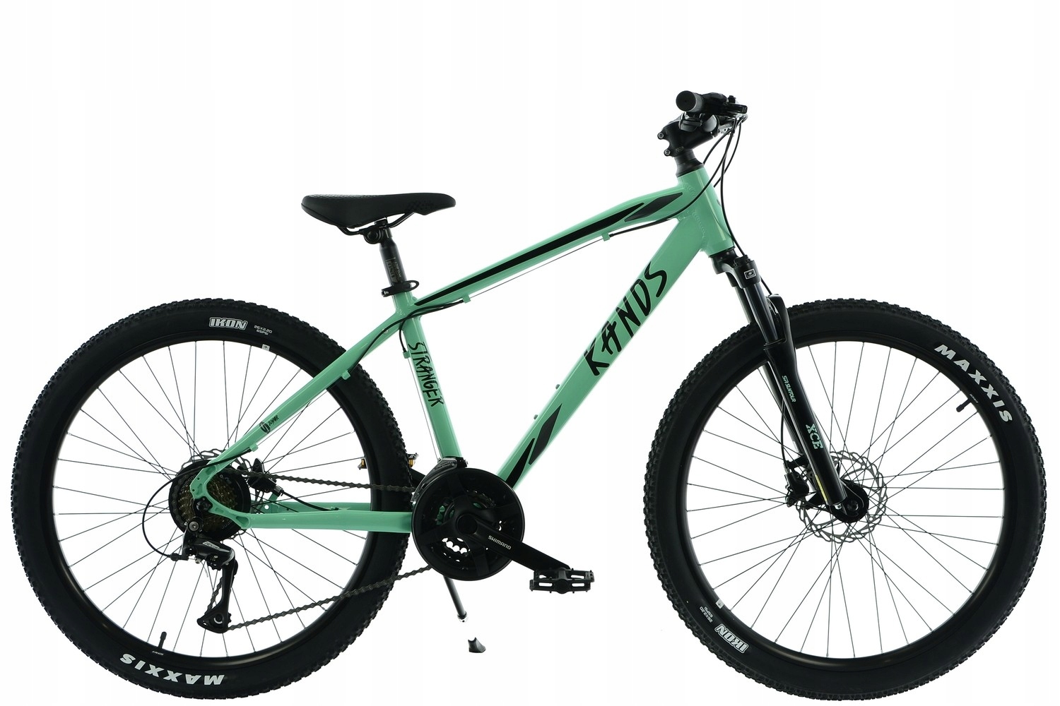 Rower 26 Kands Stranger Dual alum. Acera 3x7 2HT-hydr.14" miętowy poł