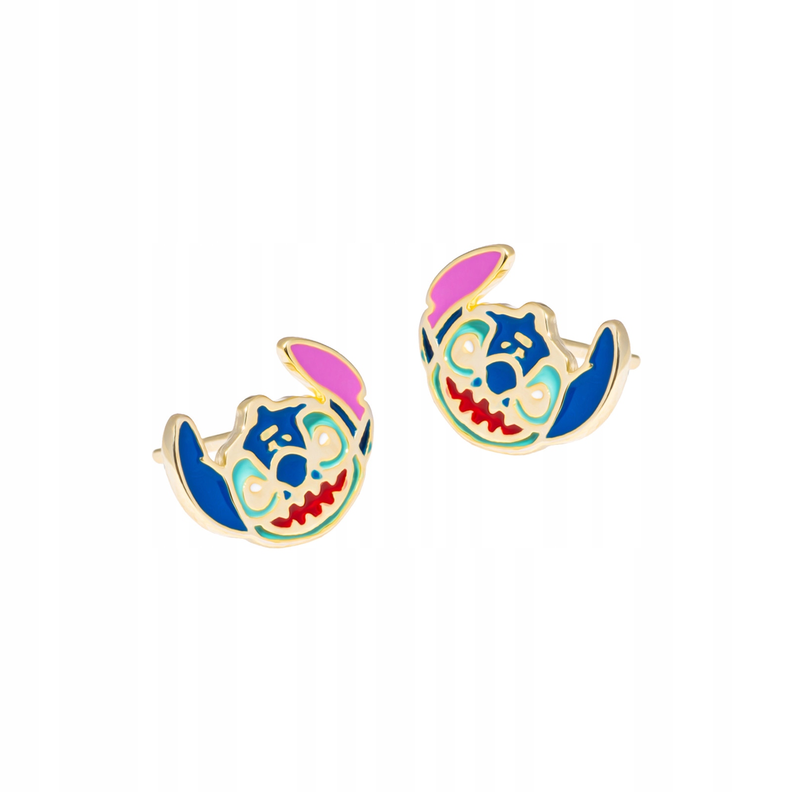 Pozlacené stříbrné náušnice 925 Halloween Stitch Stworek Limitovaná edice