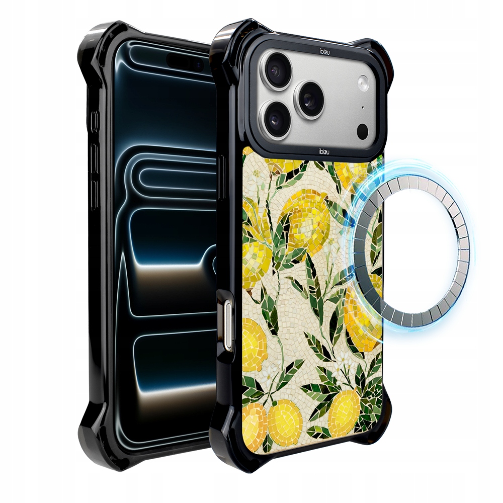 Pouzdro pro iPhone 17 Pro Ibizu DropGuard Ultra s MagSafe, Citronové háje