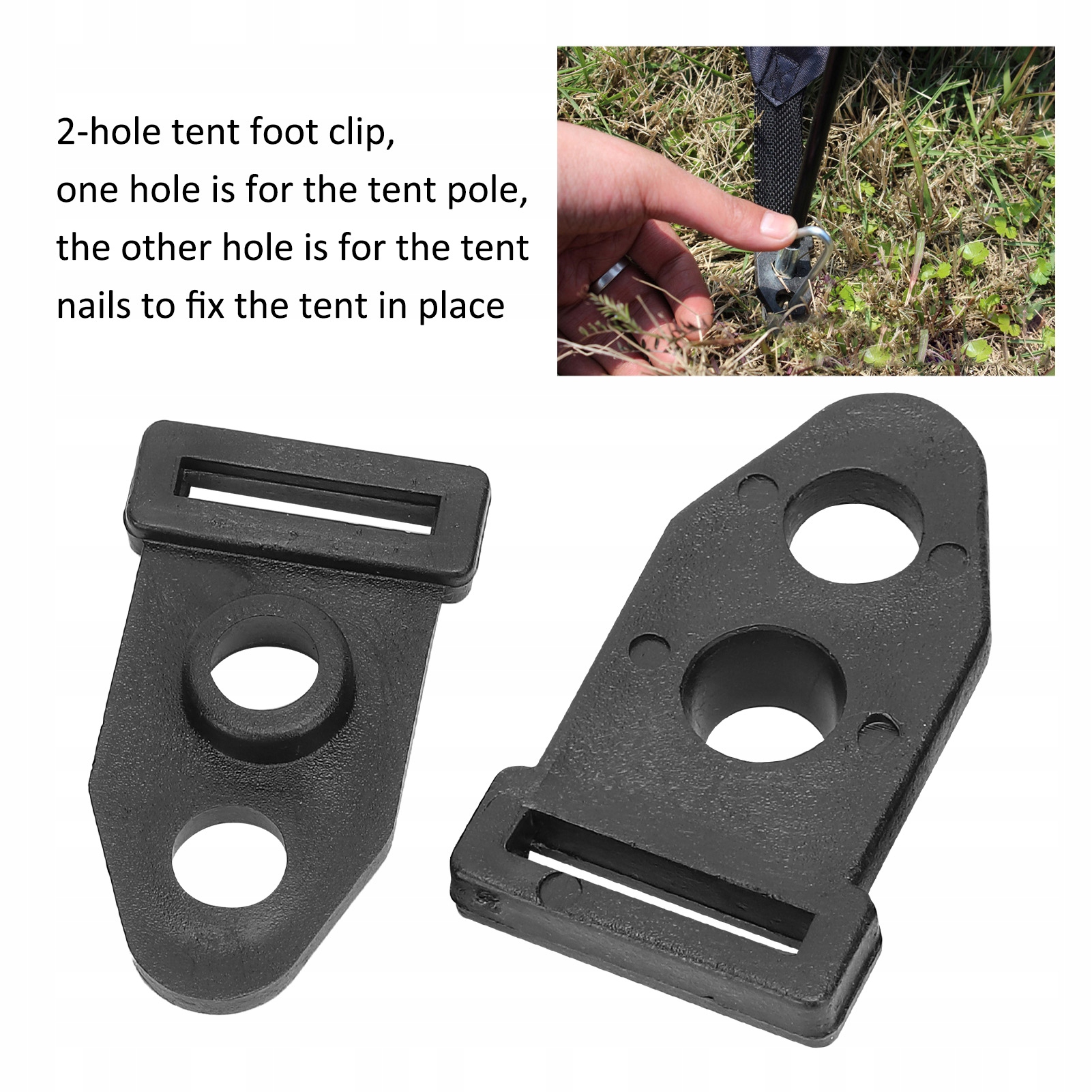 DWA OTWORY TENT GROUND STAŁY KLIPS SŁUPEK Marka inna