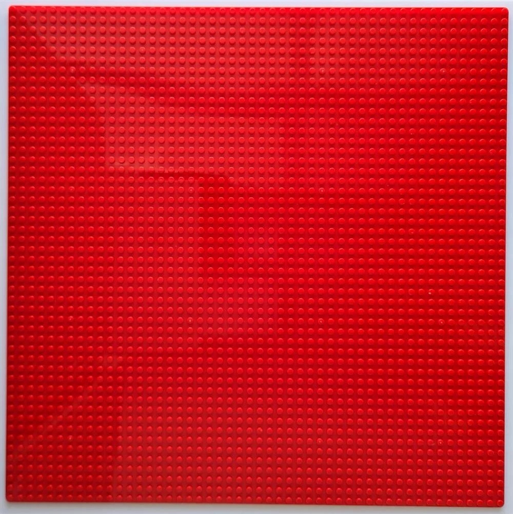 Płyta Płytka Konstrukcyjna Podstawa Do Klocków Lego Czerwona XXL 50X50