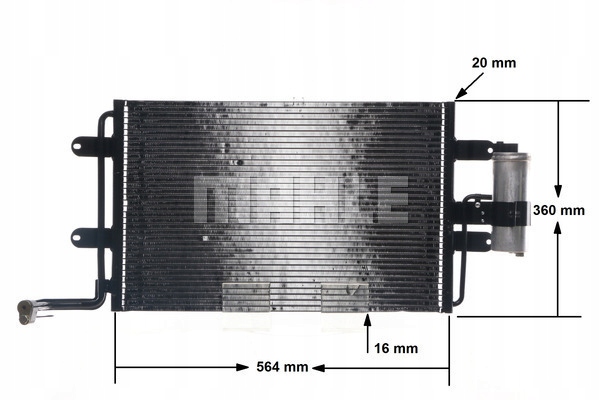 mahle ac 180 000S конденсатор, радиатор кондиционера
