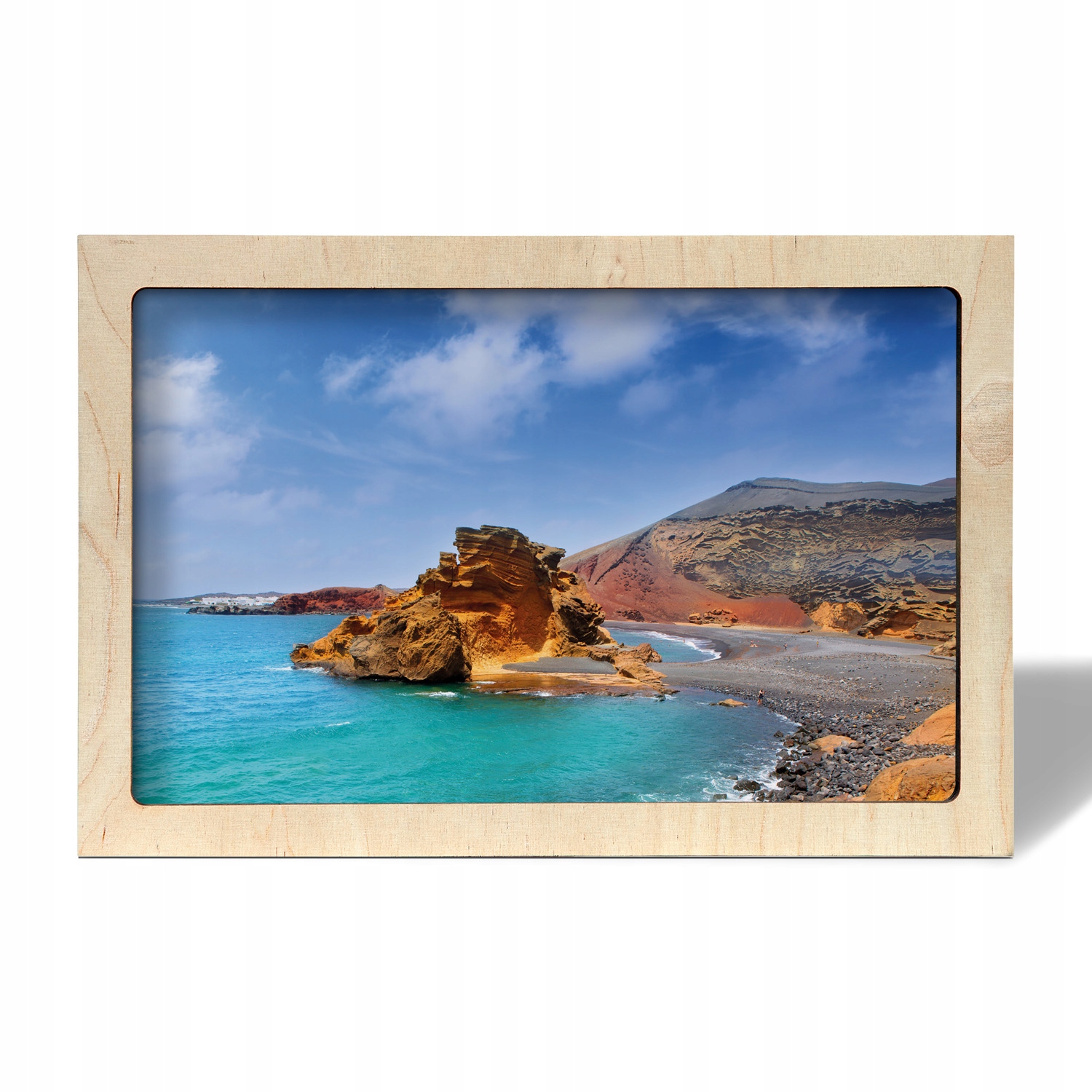 Foto výtisk eko rámeček Hory skály oceán 30x20 cm