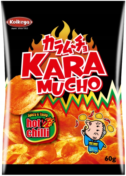 

Chipsy Karamucho Hot Chilli, pikantne 60g Koikeya
