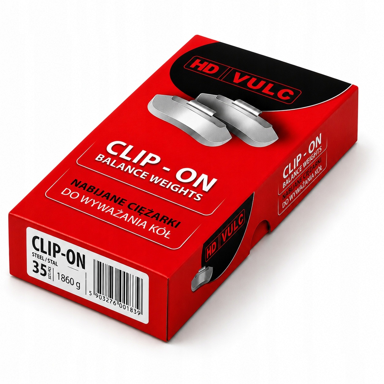Ciężarki nabijane do felg stalowych Hd Vulc 35g Typ101 100 sztuk