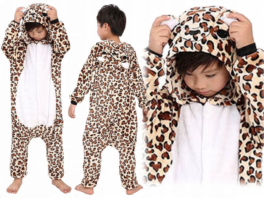 

Panterka Cętki Piżama Kigurumi Onesie 140 CH1C
