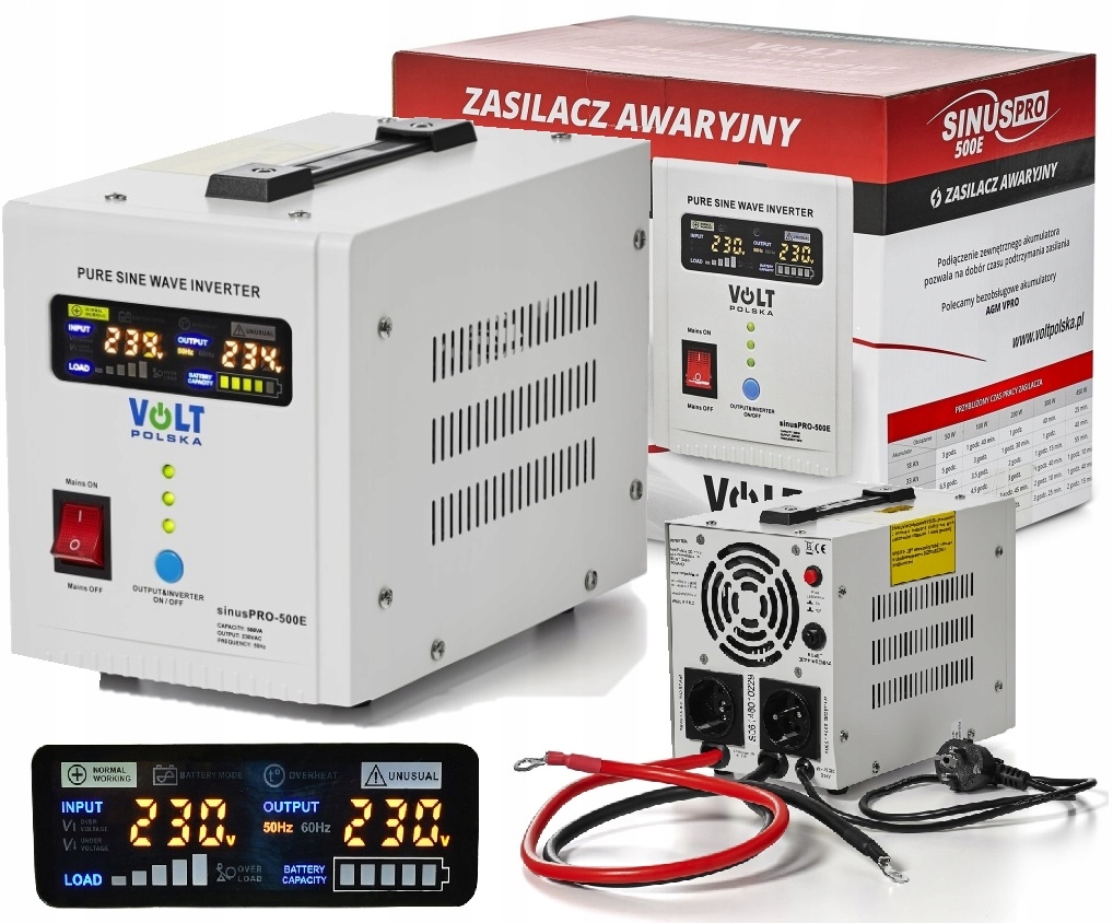 

Ups Sinus Pro 500 E 12/230V 500W Zasilacz Awaryjny