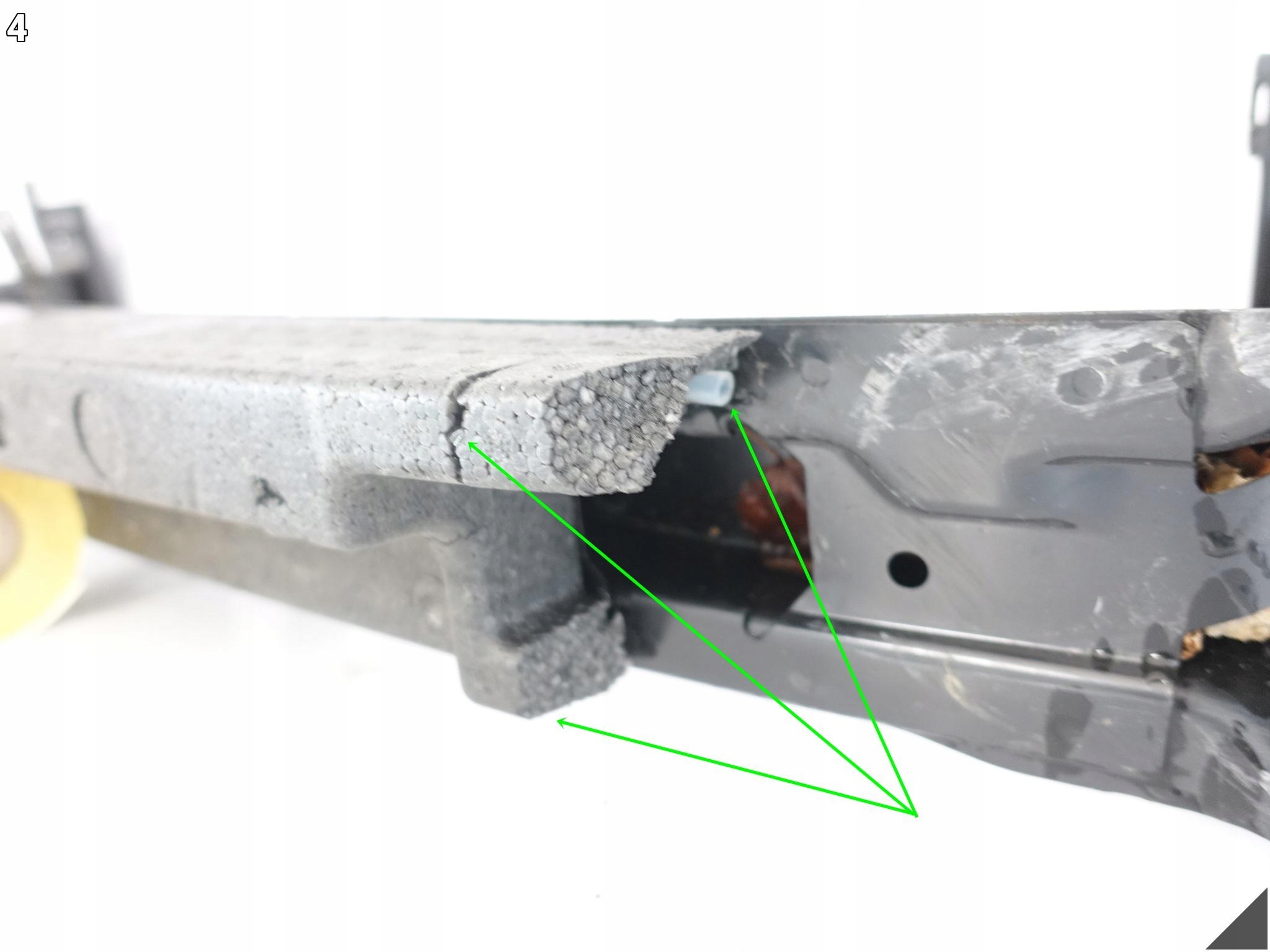VW TOURAN II 5TA 15- sider pillar ABSORBER bumper front body wall