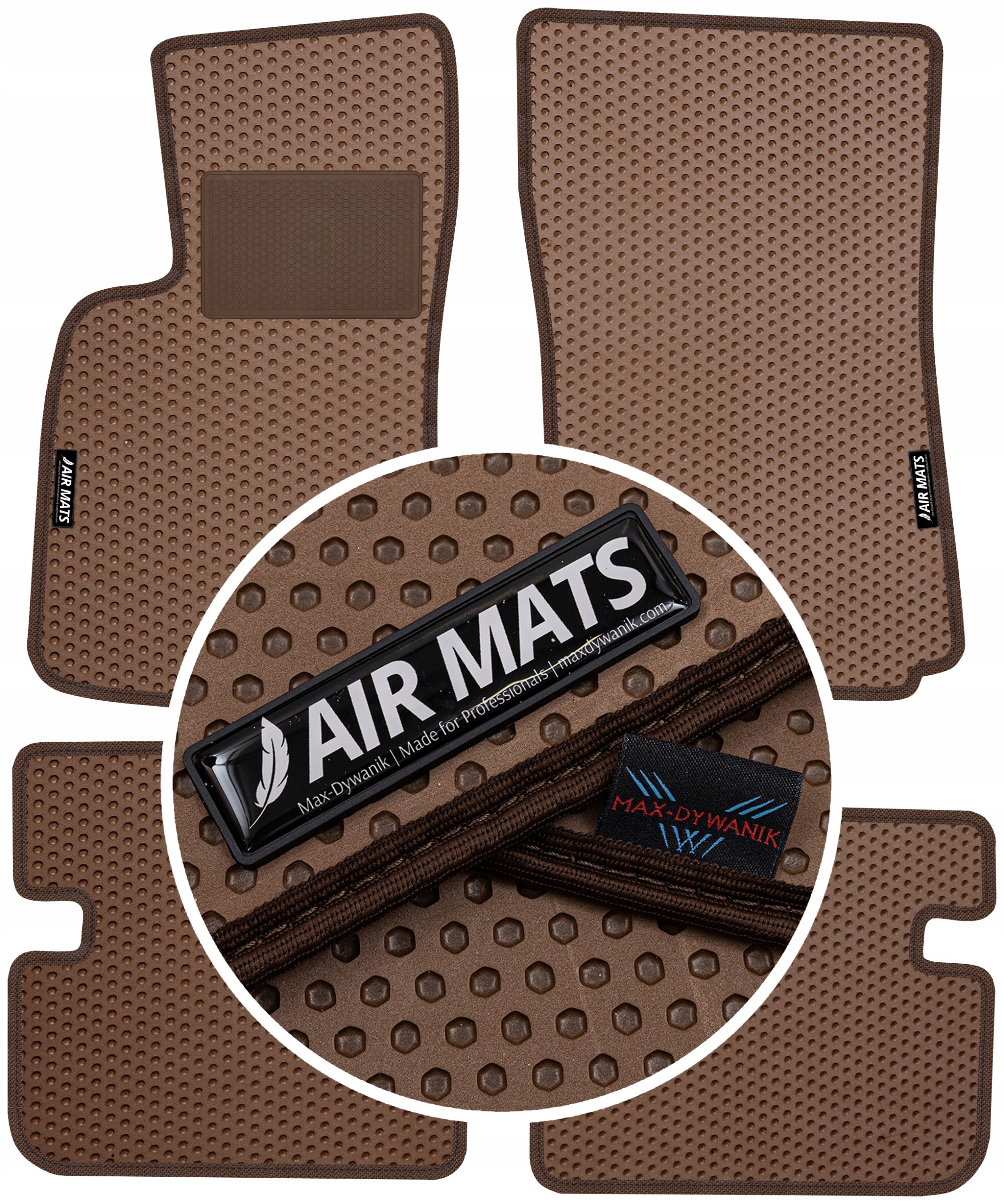 Daewoo Lanos 1998-2008 Gumové koberce Air Mats Hnědé