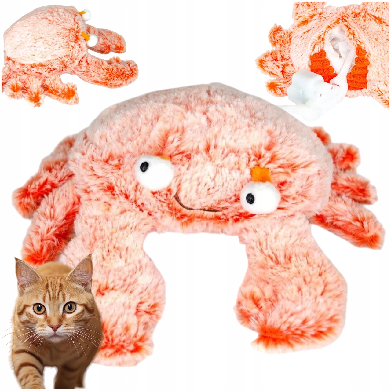 Levně Tančící Hračka Pro Kočky Nebo Psa Disco Krab Edek