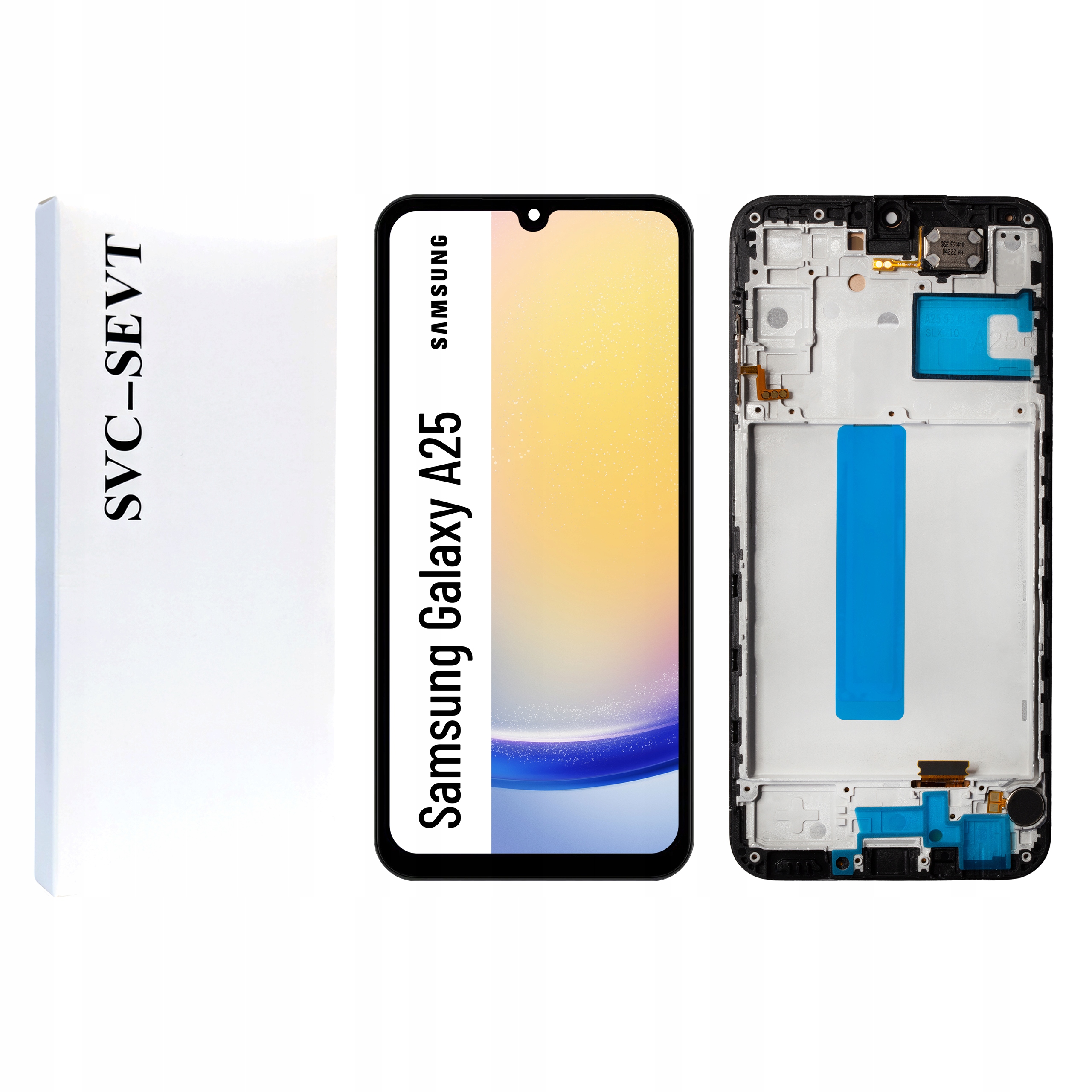 Displej s rámčekom pre Samsung A25 Originál Zila Display Panel LCD