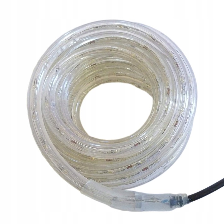 ŁAŃCUCH WĄŻ SZNUR ŚWIETLNY LED ZEWNĘTRZNE 100 LED ZIMNY BIAŁY 10M Kod producenta 0123456789