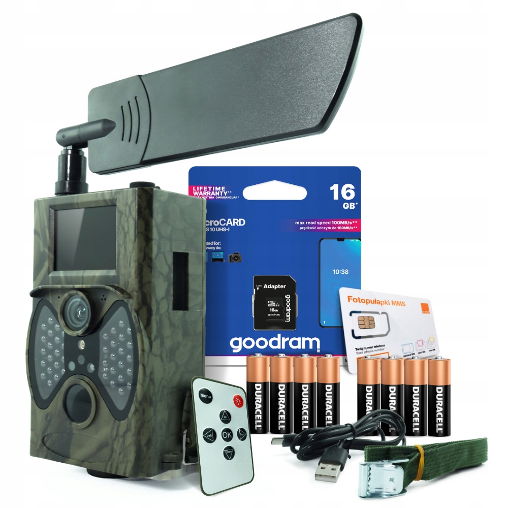Fotopasca HC300M Sim Sd GoodRam 16GB Duracell