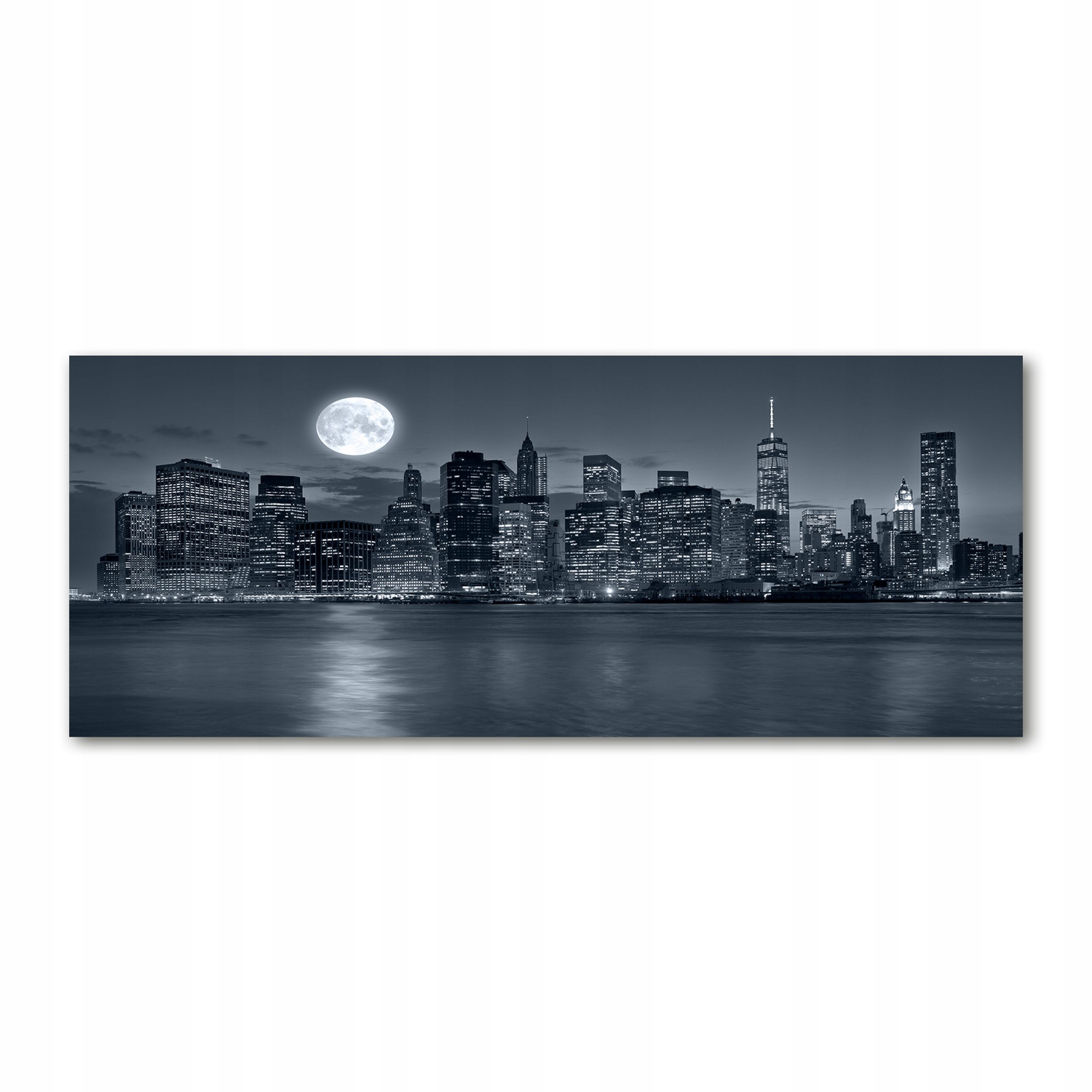 Foto obraz akryl foto New York v noci 125x50 cm