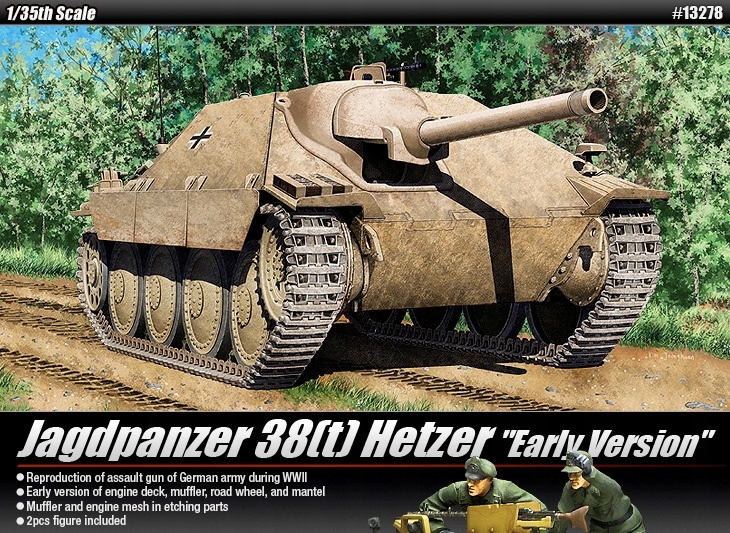 Academy 13278 Jagdpanzer 38(t) Hetzer (ver. Early) 1:35