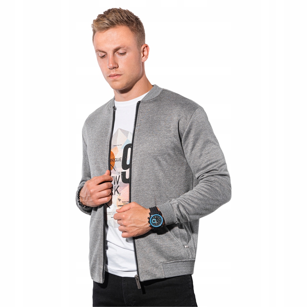 

Bluza męska rozpinana bomberka B1214 czarna L