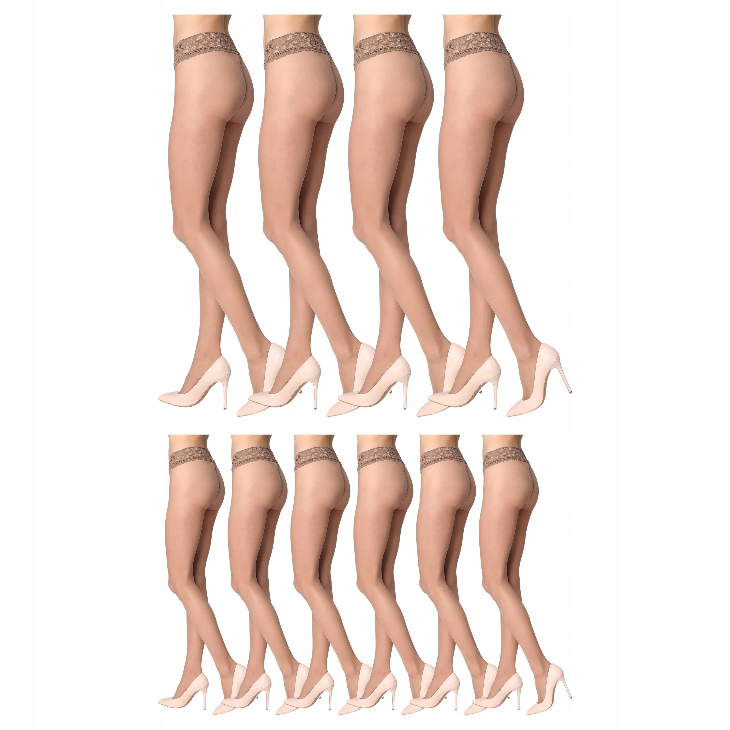 10 x Punčocháče Erotic Vita Bassa 30 den Marilyn Antilope 3-M