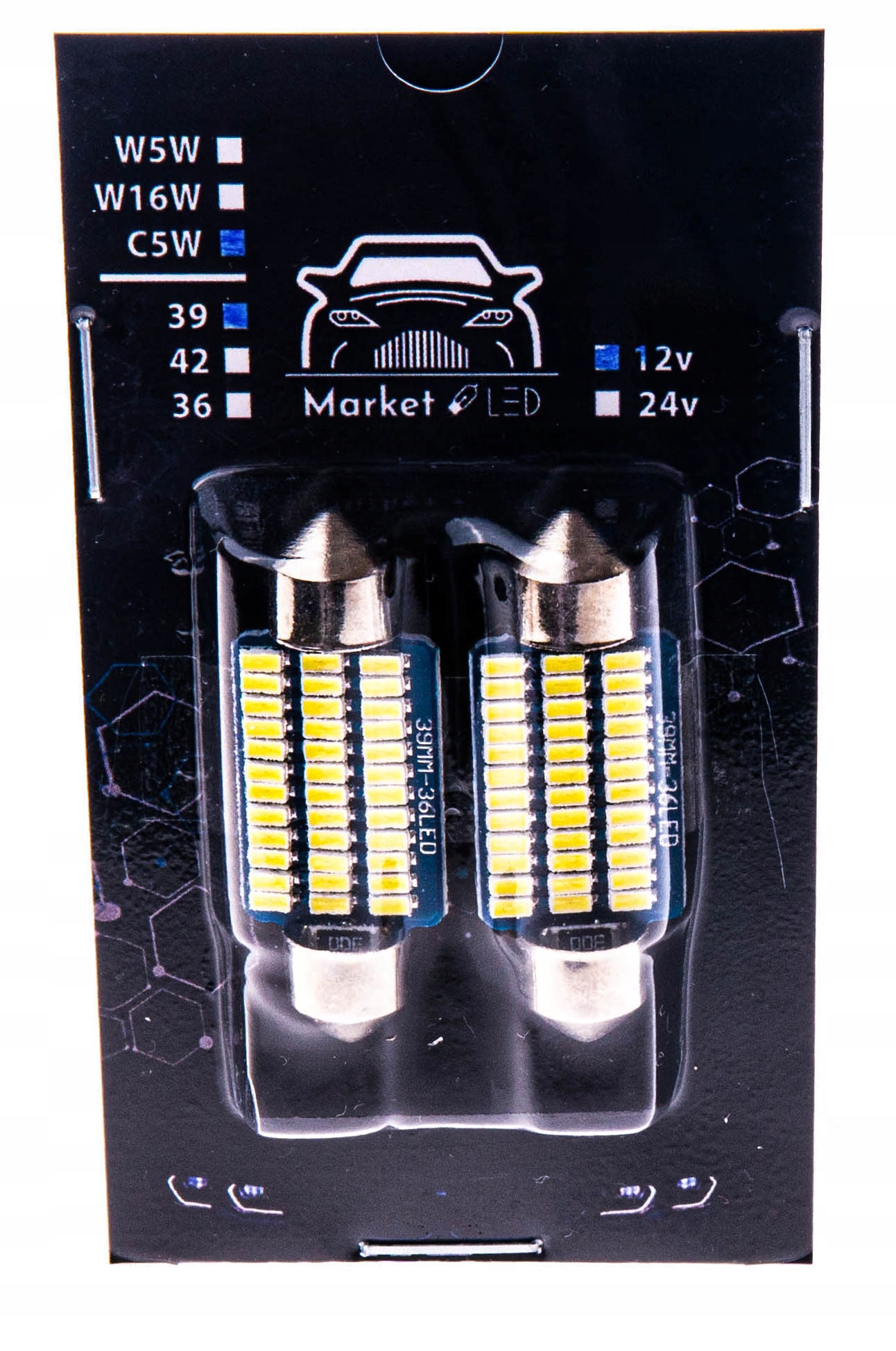 

Led C5W 36 Led Smd 38mm Canbus. Żarówki Led