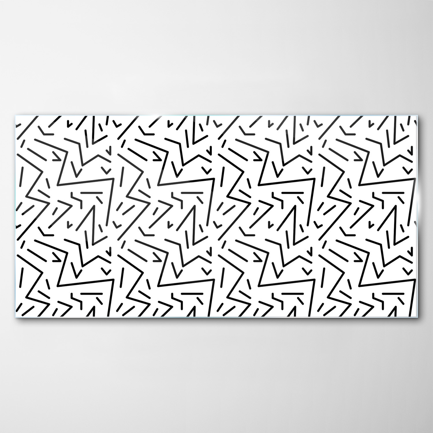 

Hartowany Obraz Szklany Geometryczny Wzór 100x50