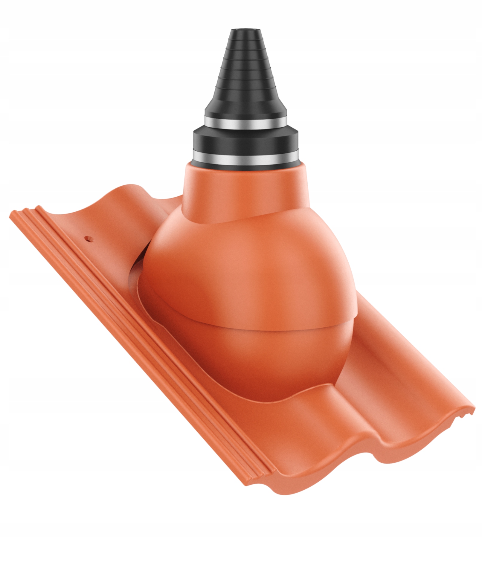 Anténní průchod těsným střešním průchodem Benders Palema Cihlový